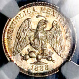 1888-Mo NGC MS 63 Mexico 5 Centavos Mint State Silver Coin (26102301C)