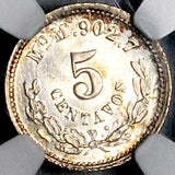 1888-Mo NGC MS 63 Mexico 5 Centavos Mint State Silver Coin (26102301C)