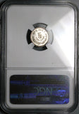 1888-Mo NGC MS 65 Mexico 5 Centavos Gem Mint State Silver Coin POP 2/1 (25121402C)