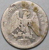 1890-As L Mexico 5 Centavos Rare Alamos Mint 30k Mintage (25081401R)