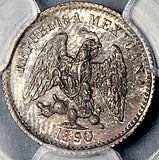 1890-Ca PCGS MS 63 Mexico 5 Centavos Chihuahua Mint Silver Coin POP 1/1 (26100601C)