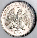 1891-Mo NGC MS 63 Mexico 5 Centavos Mint State Silver Coin (26102302C)