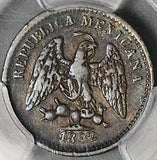 1892-As PCGS XF 45 Mexico 5 Centavos Alamos Mint Rare 13k Silver Coin POP 1/0 (26020501C)