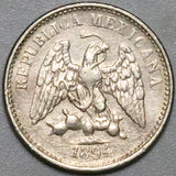 1894-Do Mexico 5 Centavos VF Durango Rare 38K Silver Last Year Coin (26061002R)