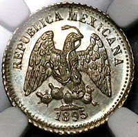 1895-As NGC MS 63 Mexico 5 Centavos Alamos Mint Rare 20k Coin (23072902C)