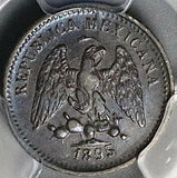 1895-As PCGS XF 45 Mexico 5 Centavos Alamos Mint Rare 20k Silver Coin POP 1/2 (25100703C)