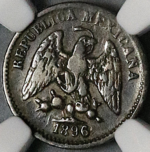 1896-Cn NGC XF 40 Mexico 5 Centavos Culiacan 16k Minted Silver Coin POP 1/1 (23050302C)