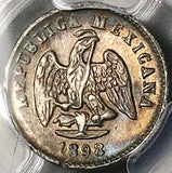 1898-Go PCGS AU Mexico 5 Centavos Mule Peso Die Guanajuato Mint Silver Coin (26030101C)