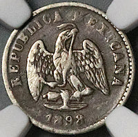 1898-Go NGC XF 40 Mexico 5 Centavos Mule Peso Guanajuato Mint Silver Coin (23050302C)