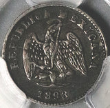 1898-Go PCGS XF 45 Mexico 5 Centavos Mule Peso Die Guanajuato Mint Silver Coin (26072704C)