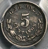 1898-Go PCGS XF 45 Mexico 5 Centavos Mule Peso Die Guanajuato Mint Silver Coin (26072704C)