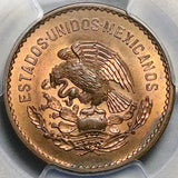 1942 PCGS MS 64 RB Mexico 5 Centavos Josefa Bronze Scarce Coin (25050602C)