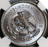 1942 NGC MS64 Mexico 5 Centavos Josefa Bronze Scarce Coin (23070402C)