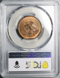 1942 PCGS MS 64 RB Mexico 5 Centavos Josefa Bronze Scarce Coin (25050602C)