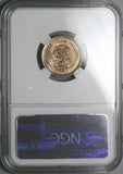 1942 NGC MS 65 Mexico 5 Centavos Aztec Sun Stone Copper Nickel Coin (25112203C)