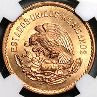 1945 NGC MS 64 RD Mexico 5 Centavos Josefa Bronze RED Coin (25061901C)