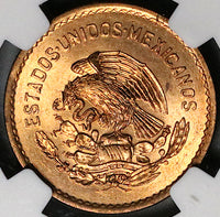 1945 NGC MS 64 RD Mexico 5 Centavos Josefa Bronze Red Coin (23082402C)