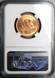 1945 NGC MS 66 RD Mexico 5 Centavos Josefa Bronze RED Coin POP 3/0 (25061903C)