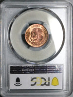 1954 PCGS MS 65 Mexico 5 Cinco Centavos No Dot Josefa GEM Brass Coin (25051801C)