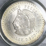 1948 PCGS MS 66 Mexico 5 pesos OGH Cuauhtémoc Aztec Emperor Silver Coin (24040904C)