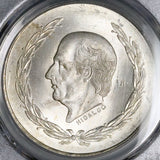 1953 PCGS MS 64 Mexico 5 pesos GEM Silver Coin (25043004C)