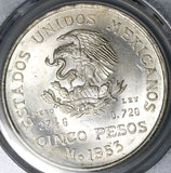 1953 PCGS MS 64 Mexico 5 pesos GEM Silver Coin (25043004C)