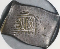 1668 NGC VF Mexico 8 Reale Charles II COB Spain Colonial Chopmarked Silver Coin (24062301C)