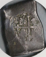1668 NGC VF Mexico 8 Reale Charles II COB Spain Colonial Chopmarked Silver Coin (24062301C)