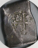 1668 NGC VF Mexico 8 Reale Charles II COB Spain Colonial Chopmarked Silver Coin (24062301C)