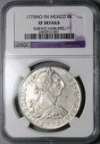 1775 NGC XF Mexico 8 Reales Charles III Spain Colonial Silver Coin (26011701C)