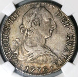 1776 NGC VF 35 Mexico 8 Reales Charles III Spain Colonial Revolution Silver Dollar Coin (26011703C)
