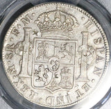 1776 PCGS VF Mexico 8 Reales Charles III Spain Colonial Revolution Chop Mark Silver Dollar Coin (26081101C)