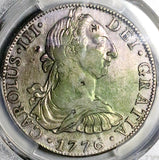 1776 PCGS XF Mexico 8 Reales Charles III Chop Marked Revolution Coin (26090404C)
