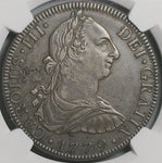 1779 NGC AU 53 Mexico 8 Reales Charles III Spain Colonial Silver Dollar Coin (24010801C)