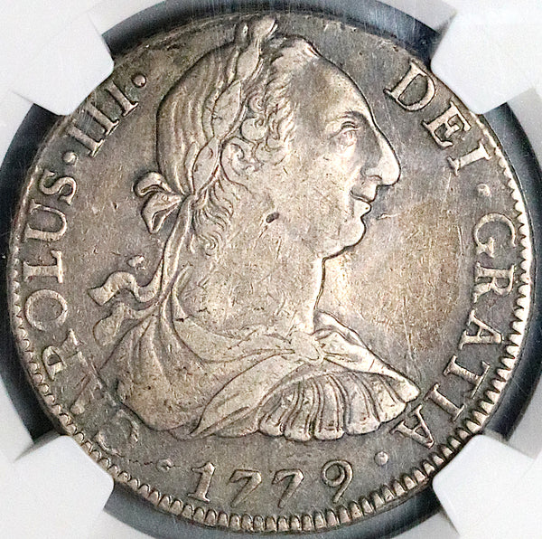 1779 NGC XF 40 Mexico 8 Reales Charles III Spain Colonial Silver Coin (24051304C)