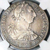1779 NGC XF 40 Mexico 8 Reales Charles III Spain Colonial Silver Coin (24051304C)