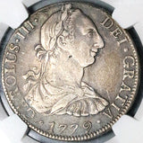 1779 NGC XF 40 Mexico 8 Reales Charles III Spain Colonial Silver Coin (24051304C)