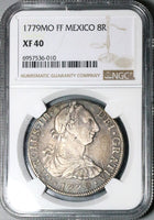 1779 NGC XF 40 Mexico 8 Reales Charles III Spain Colonial Silver Coin (24051304C)