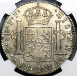 1780 NGC AU 53 Mexico 8 Reales Charles III Spain Colonial Dollar Coin (24022301D)