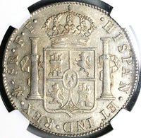 1780 NGC AU 53 Mexico 8 Reales Charles III Spain Colonial Dollar Coin (24022301D)