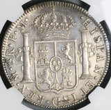 1787 NGC AU Mexico 8 Reales Charles III Pillars Colonial Silver Coin (23111301C)