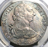 1788 PCGS AU Mexico Charles III 8 Reales Pillars Silver Dollar Coin (23030701C)