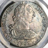1788 PCGS AU Mexico Charles III 8 Reales Pillars Silver Dollar Coin (23030701C)