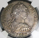 1788 NGC XF 40 Mexico Charles III 8 Reales Pillars Silver Dollar Coin (26011602C)