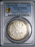 1789-Mo PCGS AU Mexico 8 Reales Charles IV Pillars Silver Coin (26022501C)