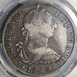 1789-Mo PCGS VF 25 Mexico 8 Reales Charles IV Pillars Silver Coin (25090401C)