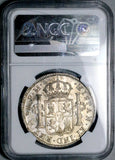 1797 NGC MS 61 Mexico 8 Reales Charles IV Pillars Spain Colonial PQ Silver Coin (26072901C)