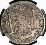1804 NGC VF 25 Mexico 8 Reales Charles IV Pillars Spain Colonial Silver Coin (24101502C)