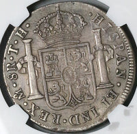 1804 NGC VF 25 Mexico 8 Reales Charles IV Pillars Spain Colonial Silver Coin (24101502C)