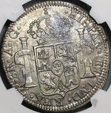 1817-Zs NGC AU 55 Mexico 8 Reales War Independence Zacatecas Mint Coin (23110603C)